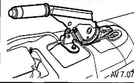 Регулировка стояночного тормоза Шевроле Авео