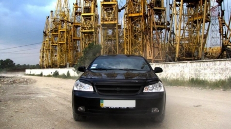 Тюнинг черной Chevrolet Lacetti SX