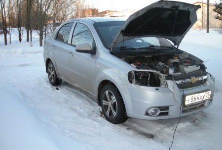 Омыватель фар на Шевроле Авео